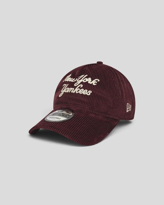 New Era || 9Twenty Cord Script  New York Yankees - Bordeaux - M' New Era