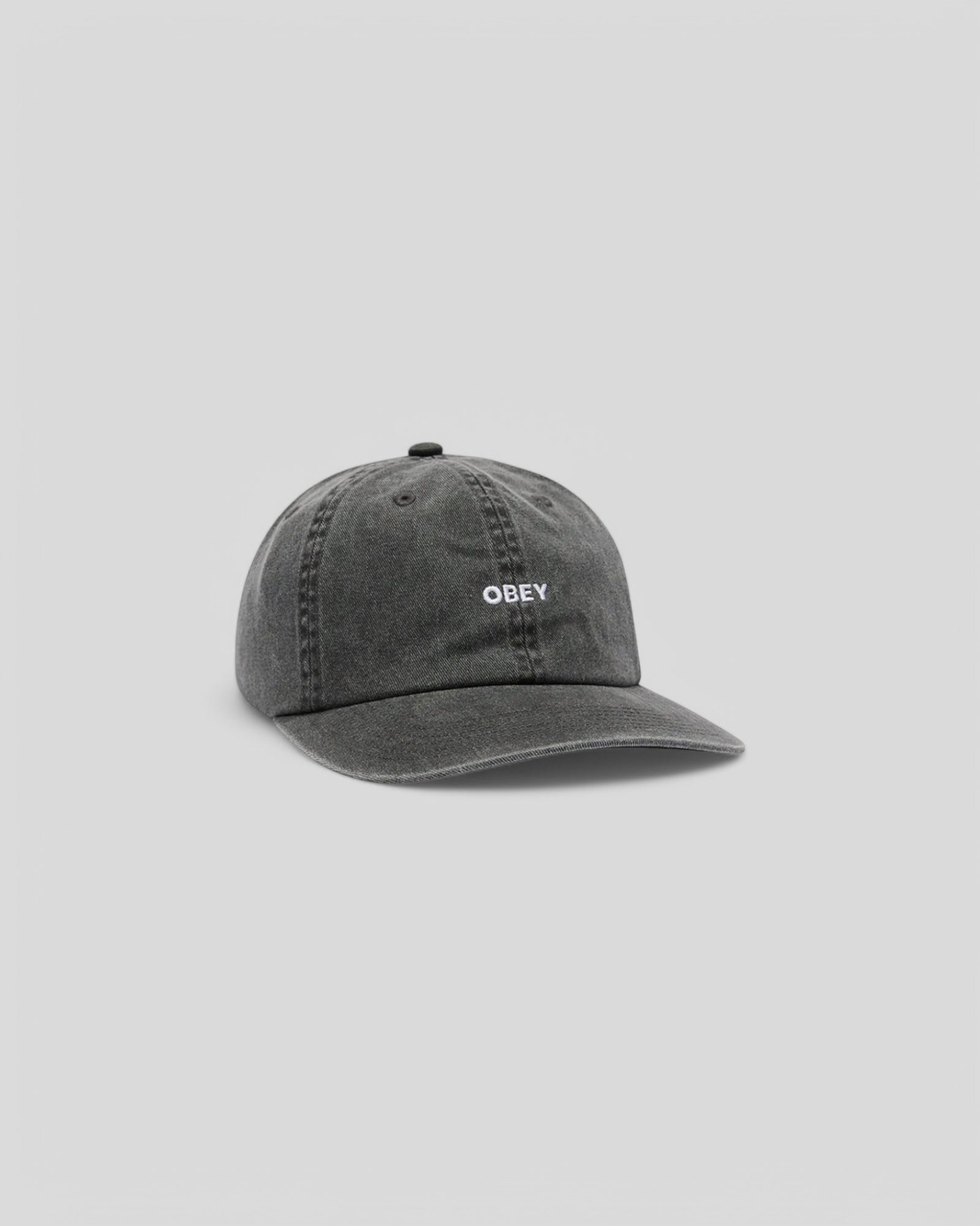 Obey || Pigment Bold 6 Panel Strapback - Pigment Black - M" Obey