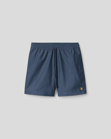 Carhartt || Chase Swim Trunks - Dusky Blue / Gold - M" Carhartt