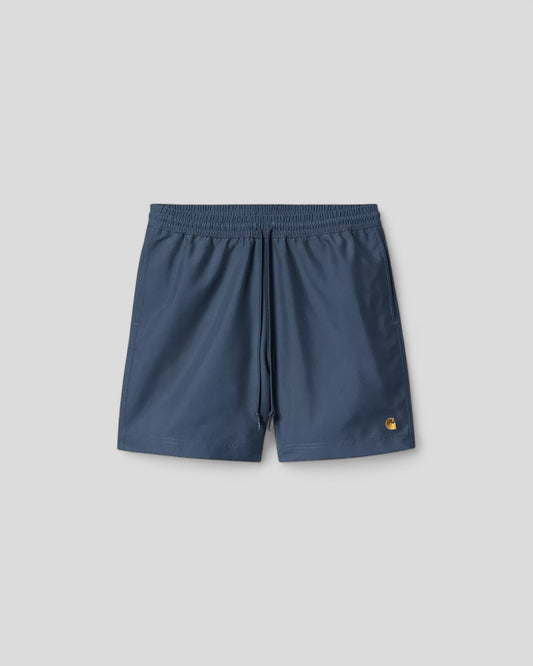 Carhartt || Chase Swim Trunks - Dusky Blue / Gold - M" Carhartt