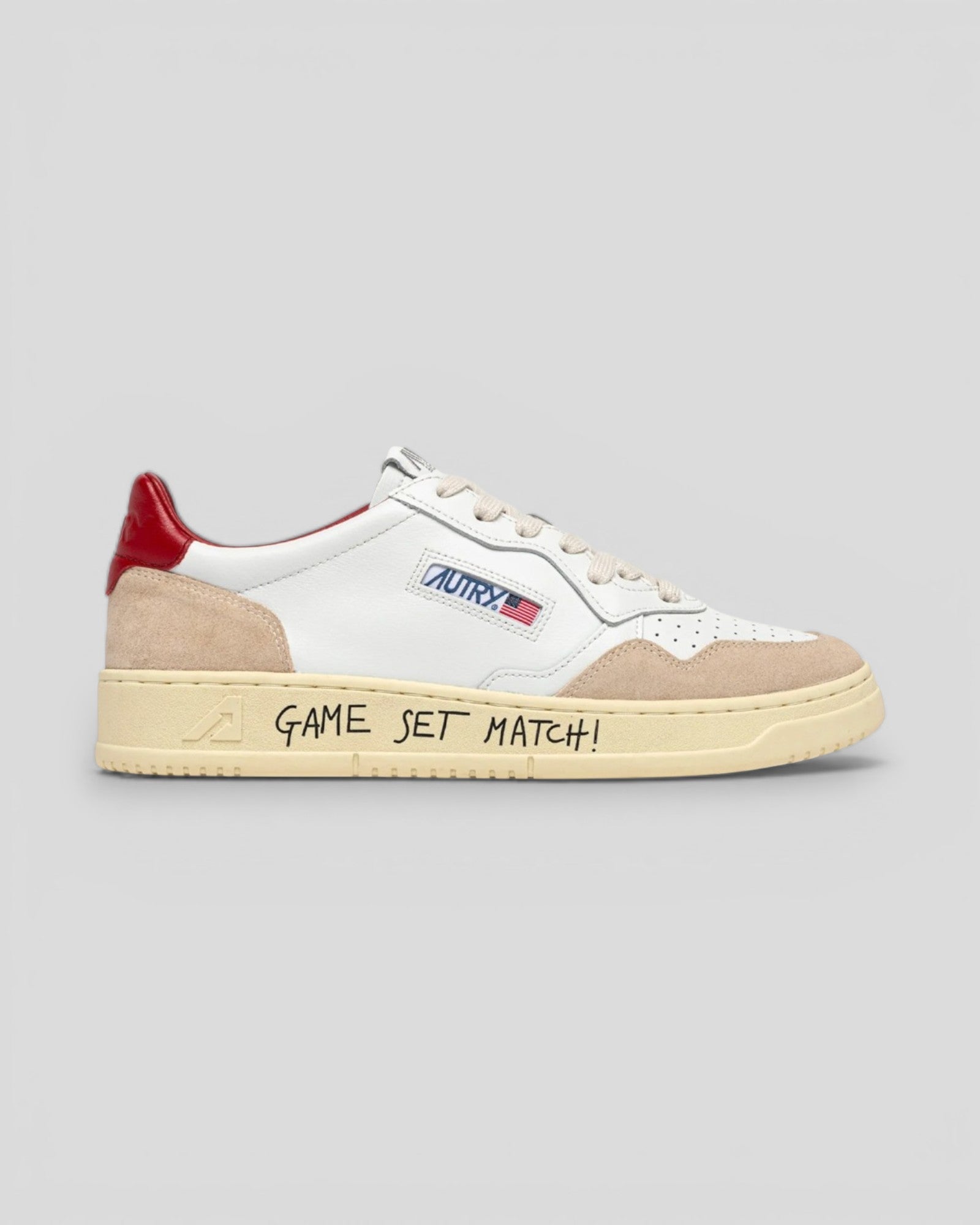 Autry || Medalist MA10 - Game Set Match - Suede Red/White - M' Autry