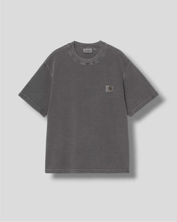 Carhartt || Nelson Waffle T-shirt - Black Garment Dyed - M’ Carhartt