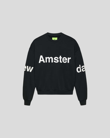 New Amsterdam || Logo Line Sweat - Black New Amsterdam Surf Association