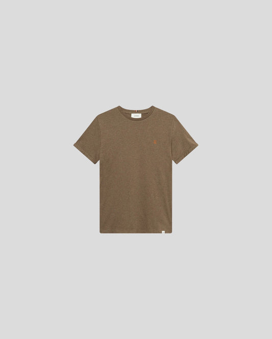 Les Deux || Norregaard T-Shirt - Mountain Grey/ Orange Les Deux