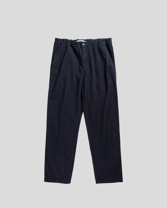 Norse Projects || Ezra Relaxed Organic Trouser - Dark Navy Norse Projects
