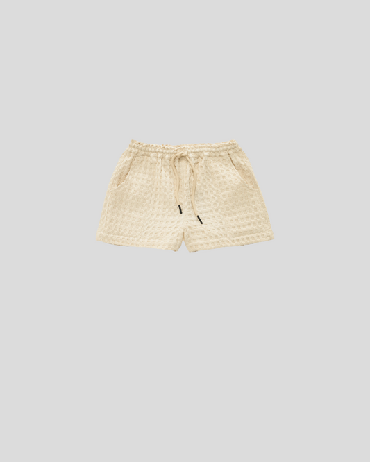 OAS || Drizzle Waffle Short - Ecru OAS Compagny