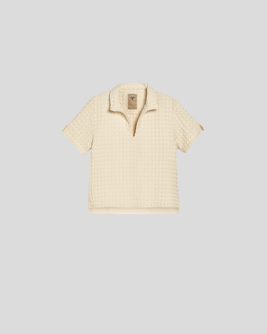 OAS || Jaffa Waffle Shirt - Ecru OAS Compagny