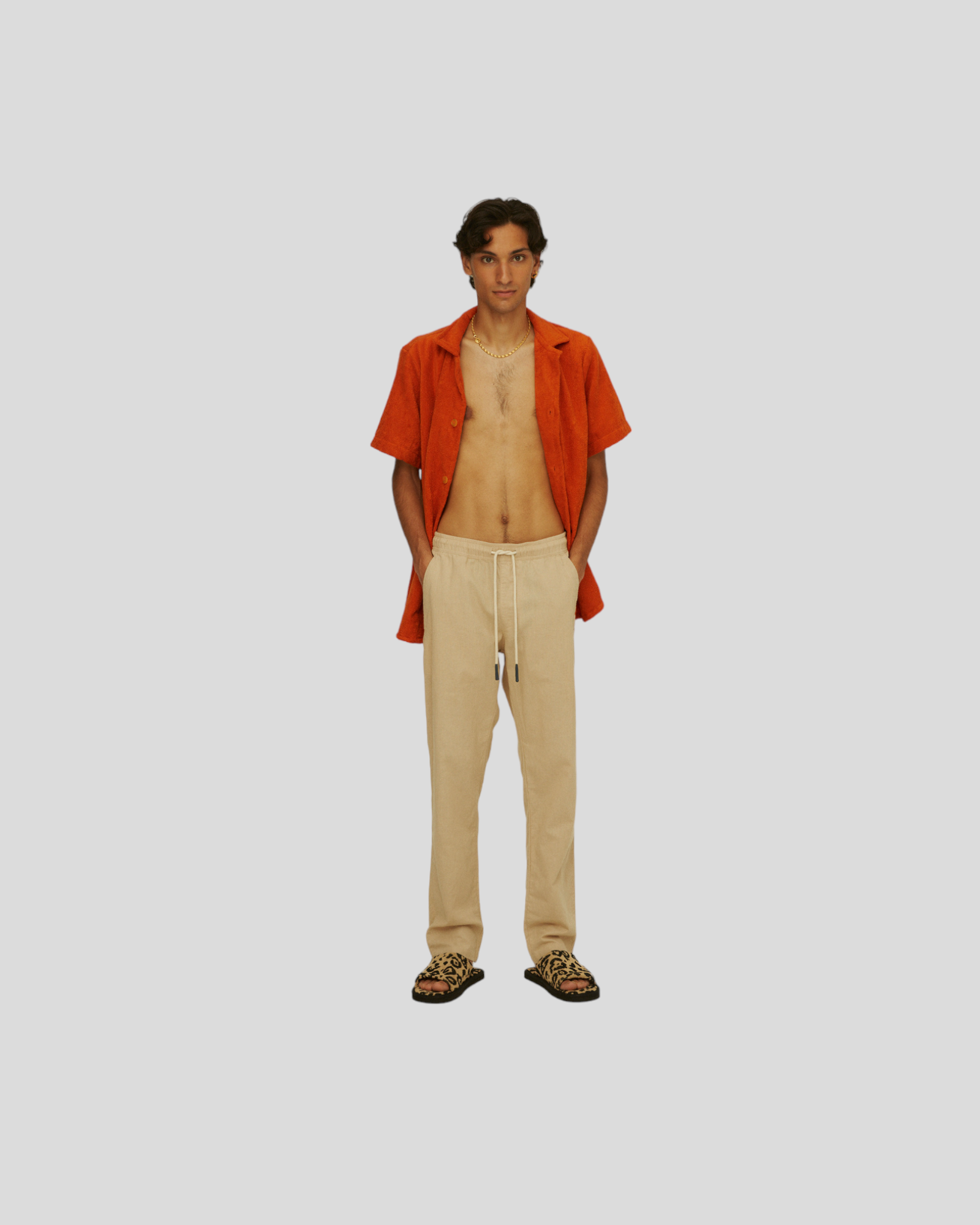 OAS || Linen Long Pant - Beige OAS Compagny