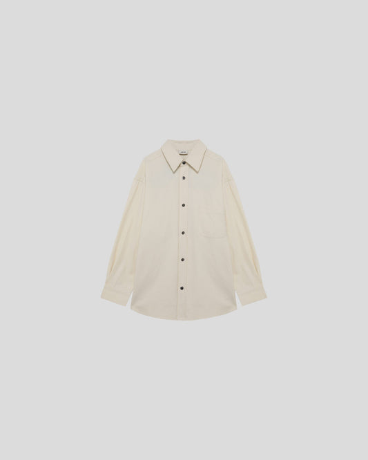 Autry || Overshirt Jacket Main Unisex - Cotton Cream Autry