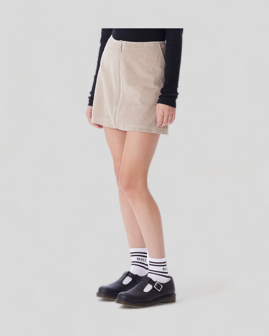 Obey || Greta Skirt - Silver Grey Obey