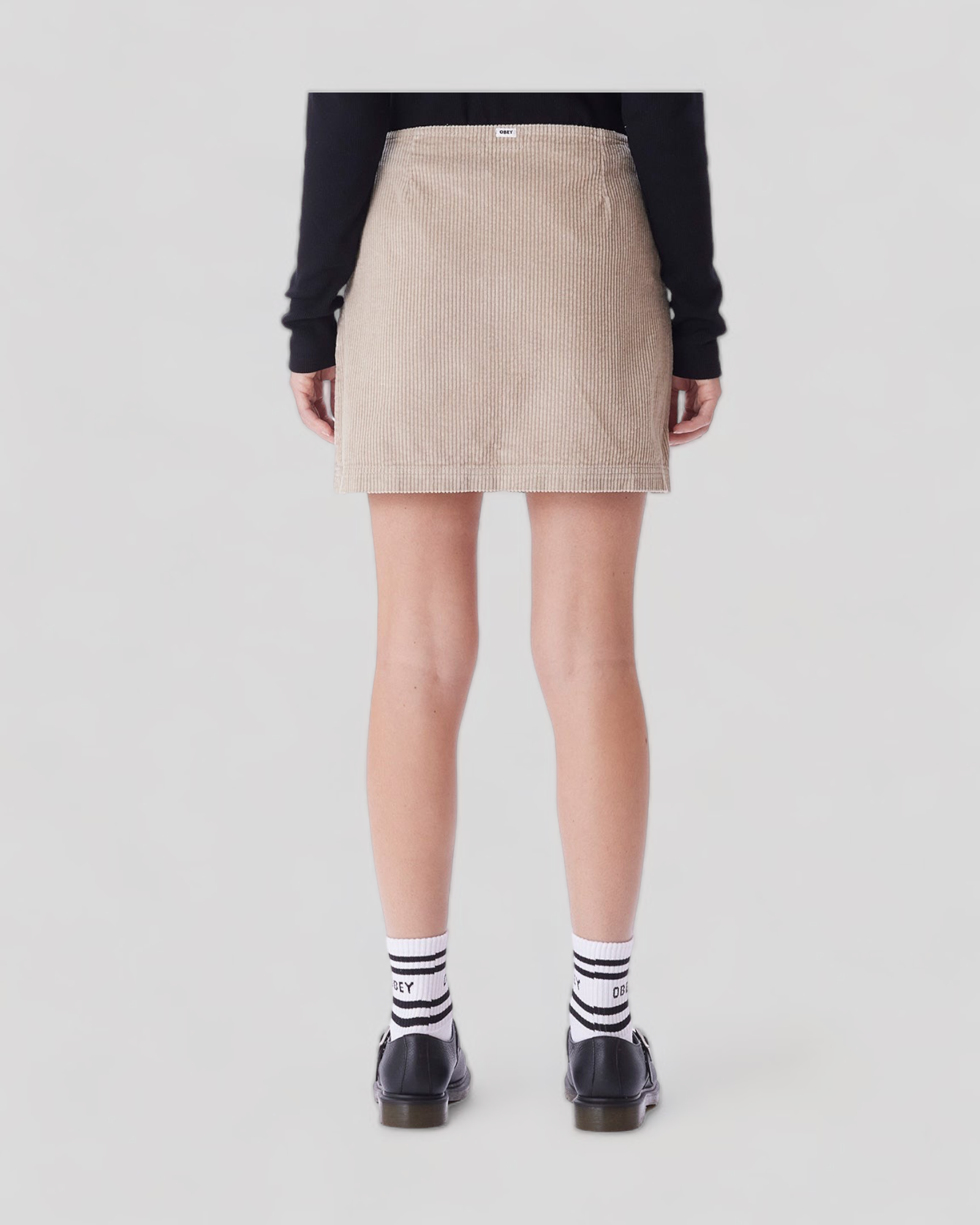 Obey || Greta Skirt - Silver Grey Obey