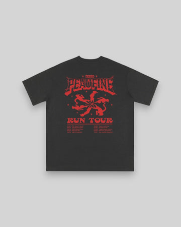 Peaufine || Wood T-Shirt - Run Tour - Anthracite - M' Peaufine