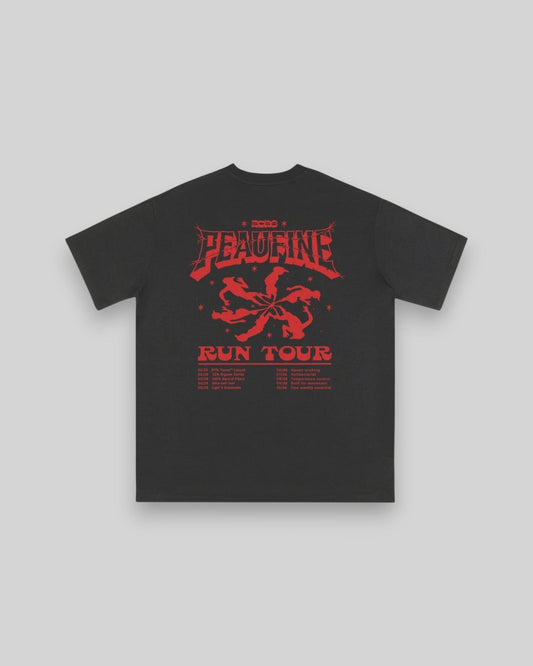 Peaufine || Wood T-Shirt - Run Tour - Anthracite - M' Peaufine