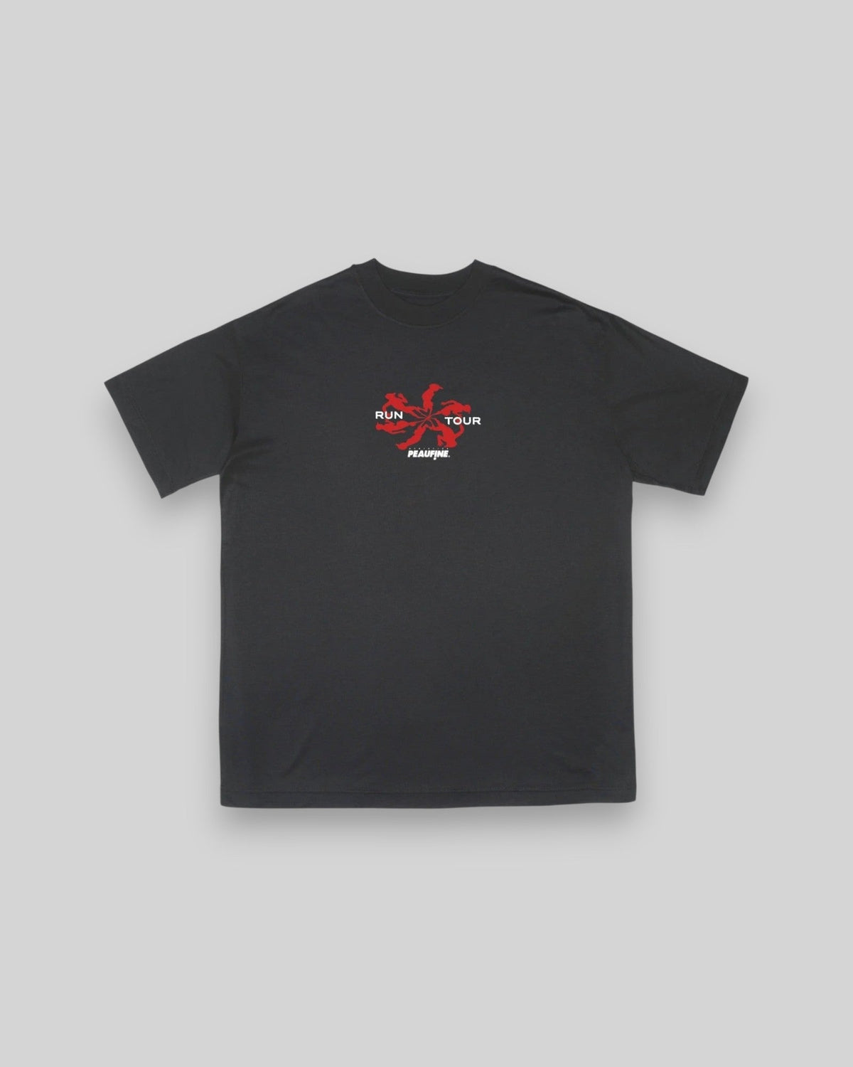 Peaufine || Wood T-Shirt - Run Tour - Anthracite - M' Peaufine