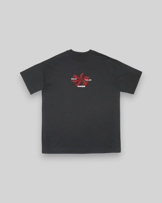 Peaufine || Wood T-Shirt - Run Tour - Anthracite - M' Peaufine