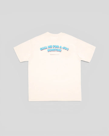 Peaufine || Wood T-Shirt - Call Me - Off White - M’ Peaufine