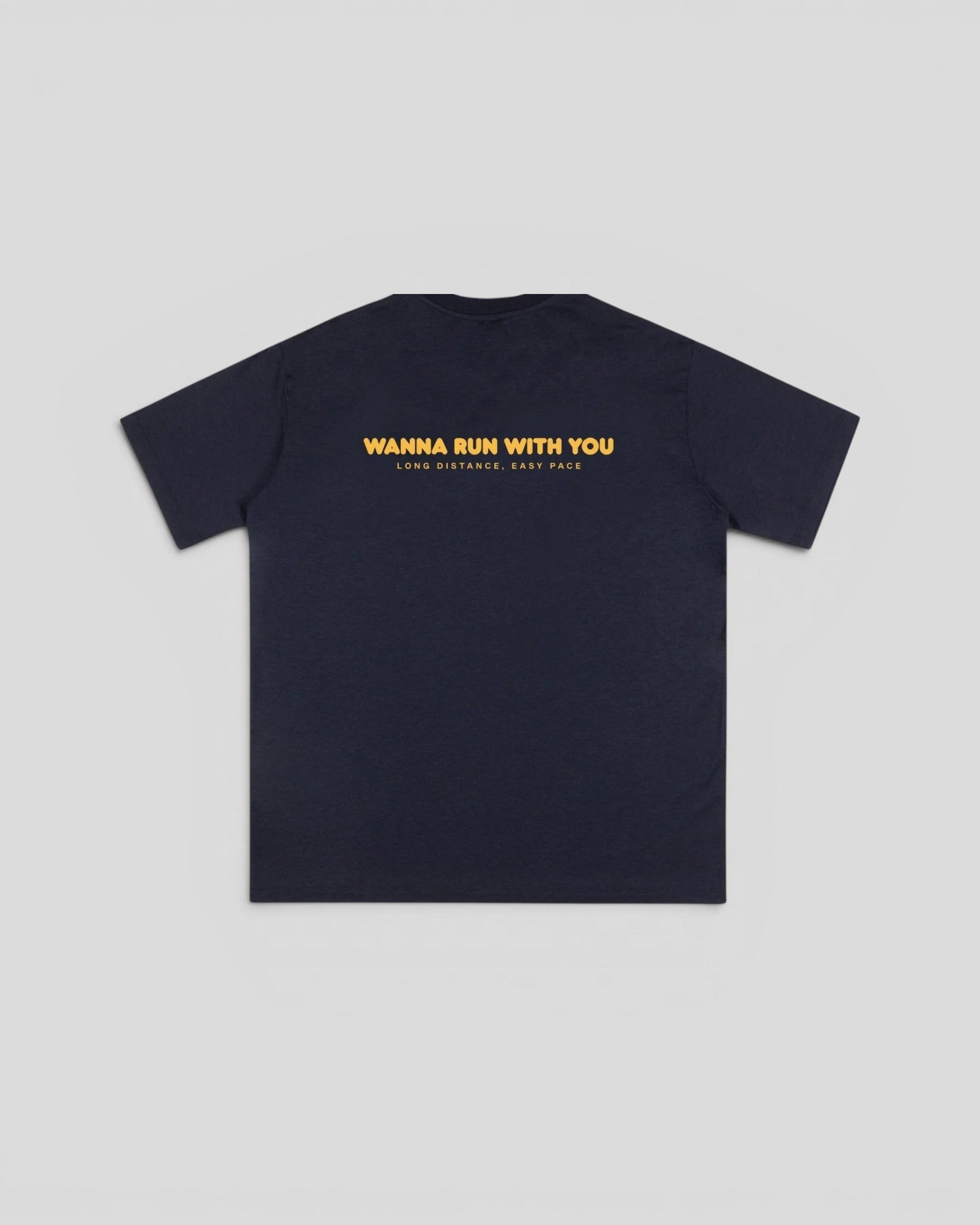 Peaufine || Wood T-Shirt - Wanna Run With You - Navy - M’ Peaufine