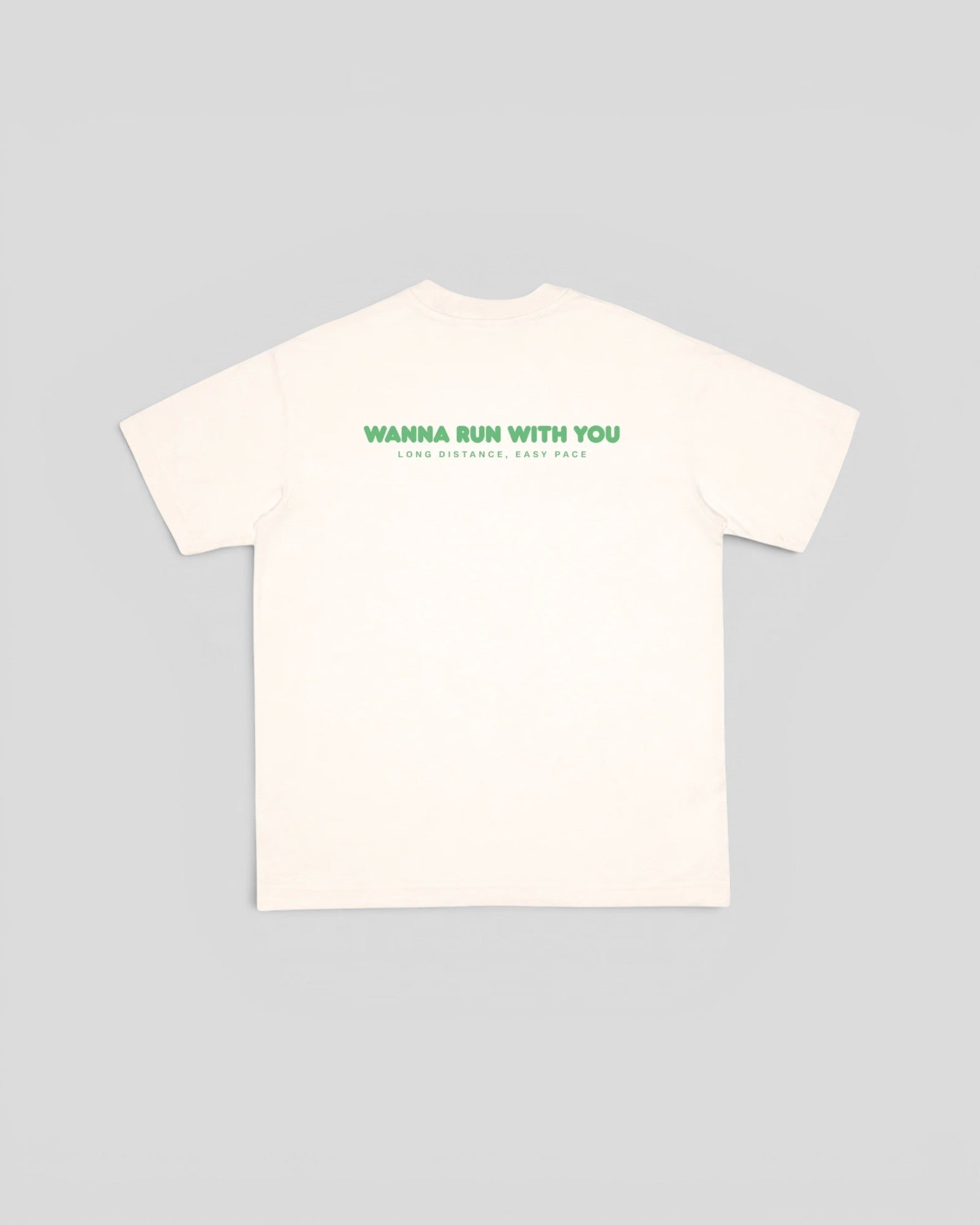 Peaufine || Wood T-Shirt - Wanna Run With You - Off White - M’ Peaufine