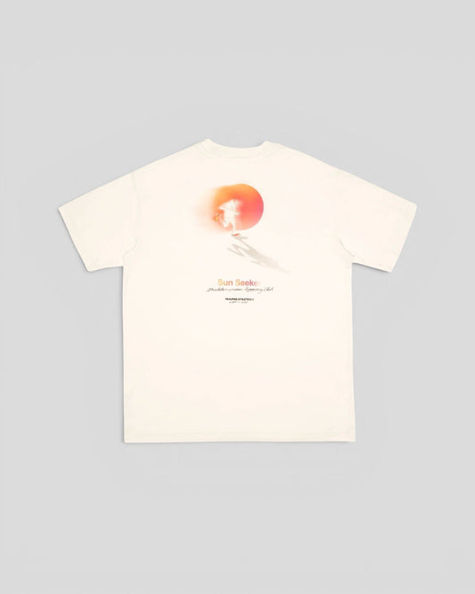 Peaufine || Oversize T-Shirt Sun Seeker - Off White - M’ Peaufine