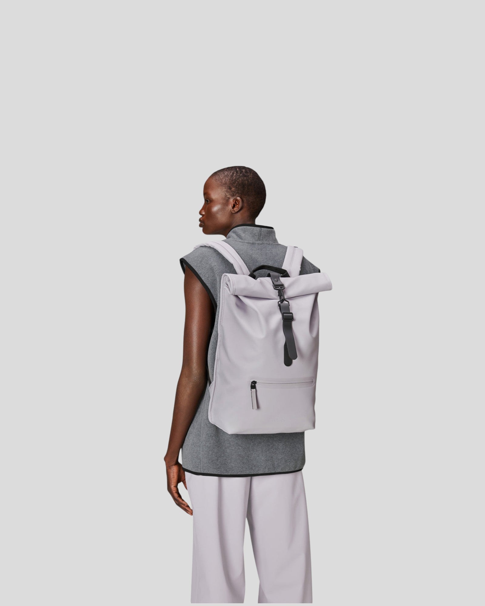 Rains || Rolltop Rucksack - Flint Rains