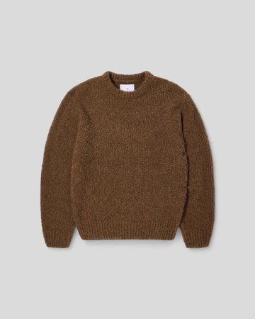 Edwin || Dun Textured Sweat - Taupe Garment Washed - M’ Edwin