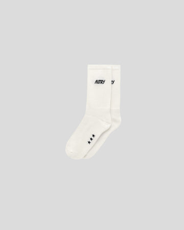 Autry || Socks Main Unisex - Stars Cream/ Black Autry