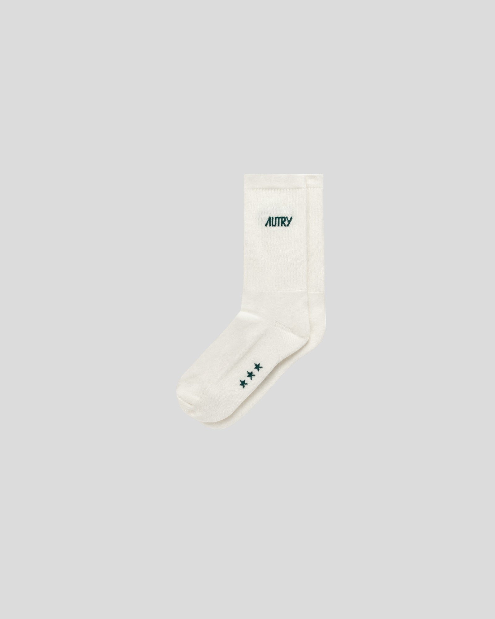 Autry || Socks Main Unisex - Stars Cream/ Green Autry