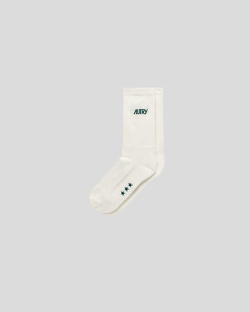Autry || Socks Main Unisex - Stars Cream/ Green Autry
