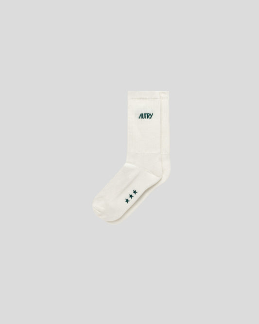 Autry || Socks Main Unisex - Stars Cream/ Green Autry
