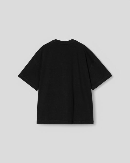 Carhartt || S/S Signature Script T Shirt - Black / Wax - M" Carhartt