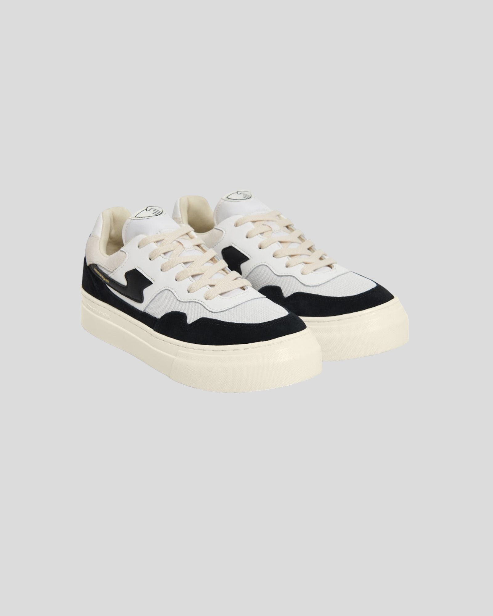 Stepney Workers Club || Pearl S-Strike - Suede Mix - Black/ White Stepney Workers Club