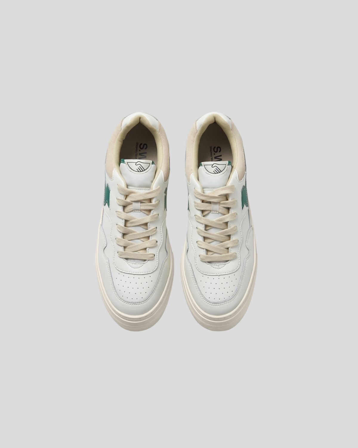 Stepney Workers Club || Pearl Strike Leather - White Green Stepney Workers Club
