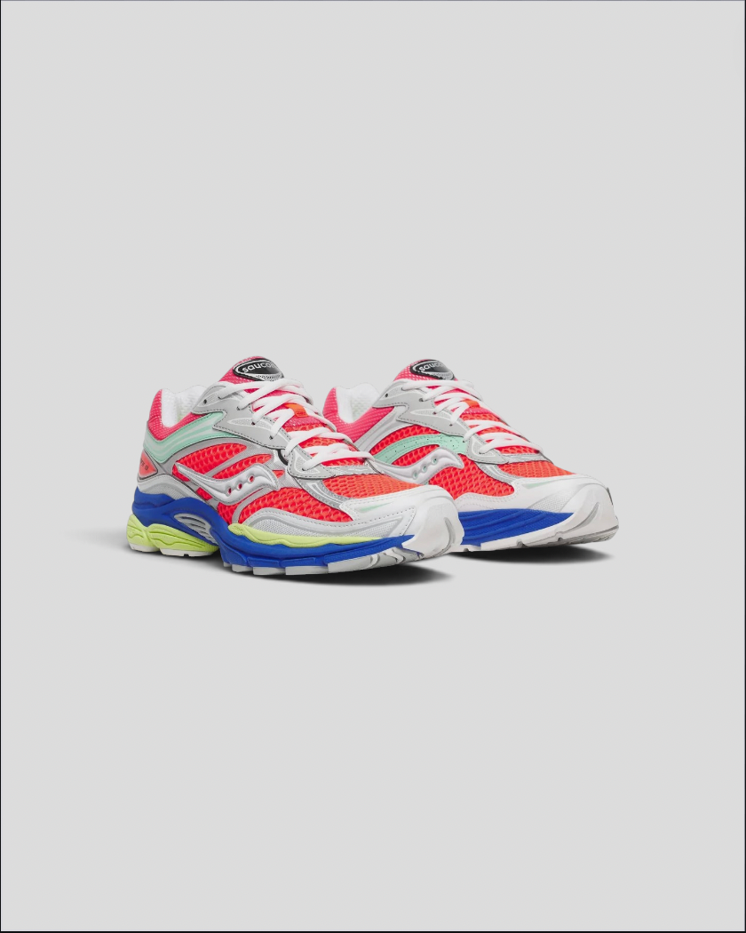 Saucony || Saucony ProGrid Omni 9 ViZi - Red Multi - M’ Saucony