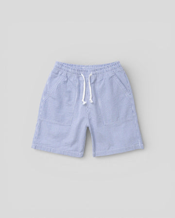 Service Works || Seersucker Chef Shorts - Navy stripe Service Works