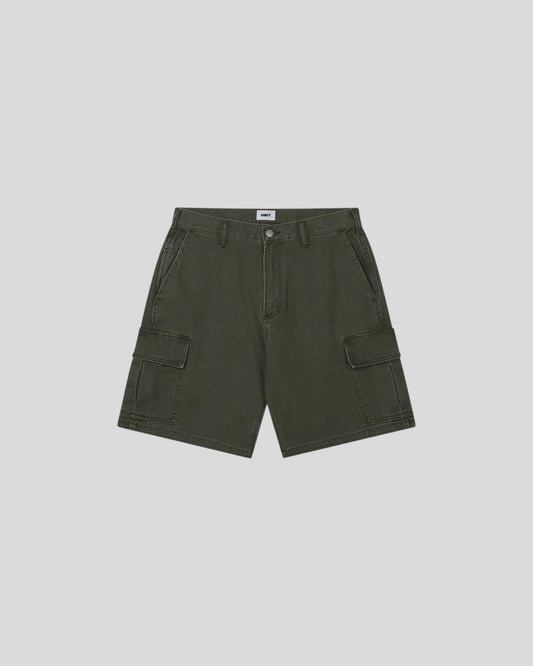 Obey || Bigwig Baggy Denim Cargo Short - Grape Leaf Faded Washed - M" Obey
