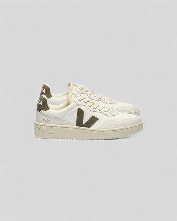 Veja || V-90 B-Mesh - White/Kaki - M’ Atalante Store