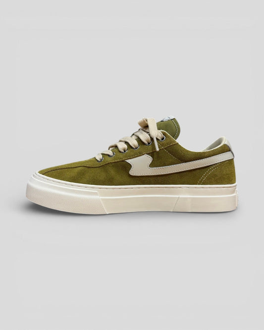 Stepney Workers Club || Dellow S - Strike Suede - Moss/ White Stepney Workers Club