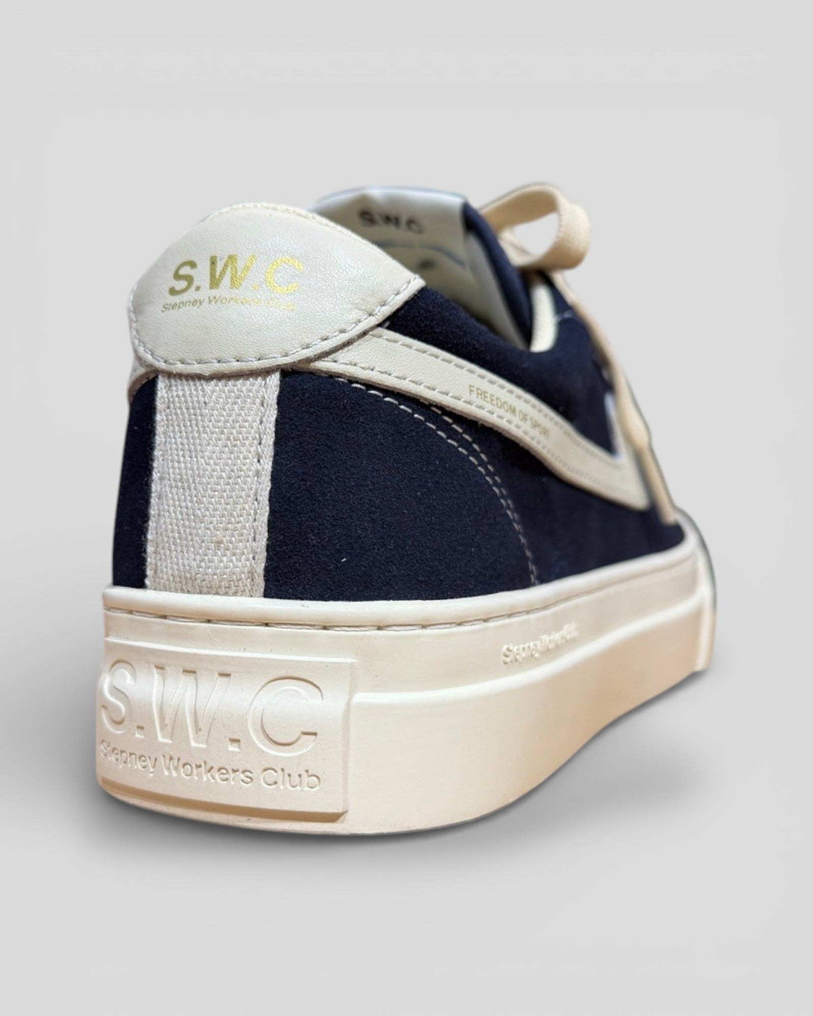 Stepney Workers Club || Dellow S -Strike Suede - Navy Stepney Workers Club