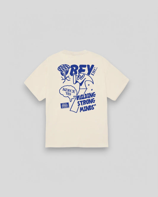 Obey || Building Strong Minds Tee - Cream - M" Obey