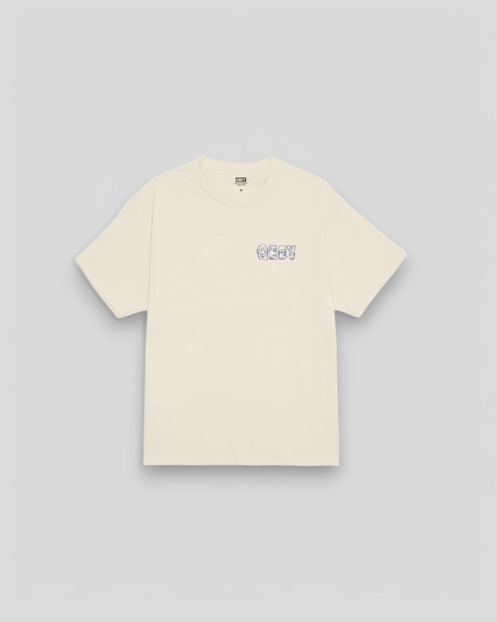 Obey || Abstract Things Tee - Cream - M" Obey