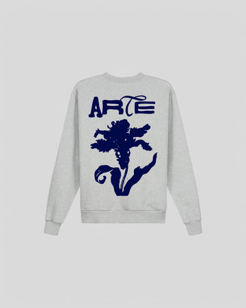 Arte || Flower Crewneck - Grey - M" Arte