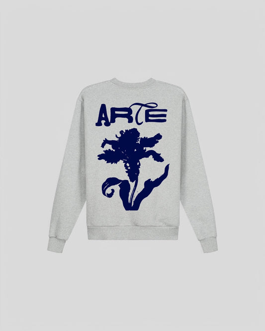 Arte || Flower Crewneck - Grey - M" Arte