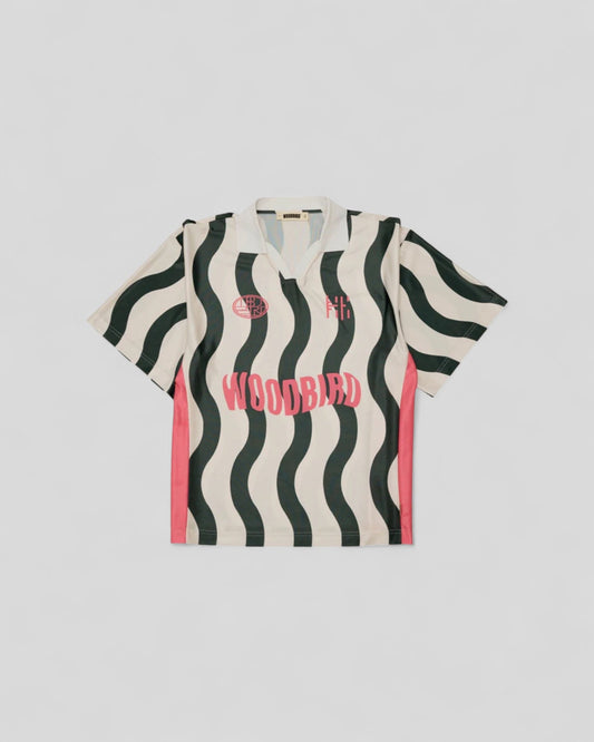 Woodbird || WBKai SS Wave Polo - Off White - M’ Woodbird
