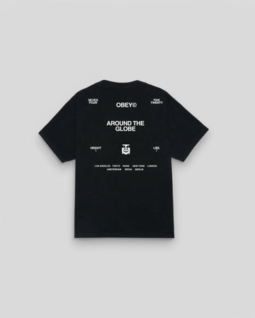 Obey || Around The Globe Pigment True - Vintage Black - M" Obey