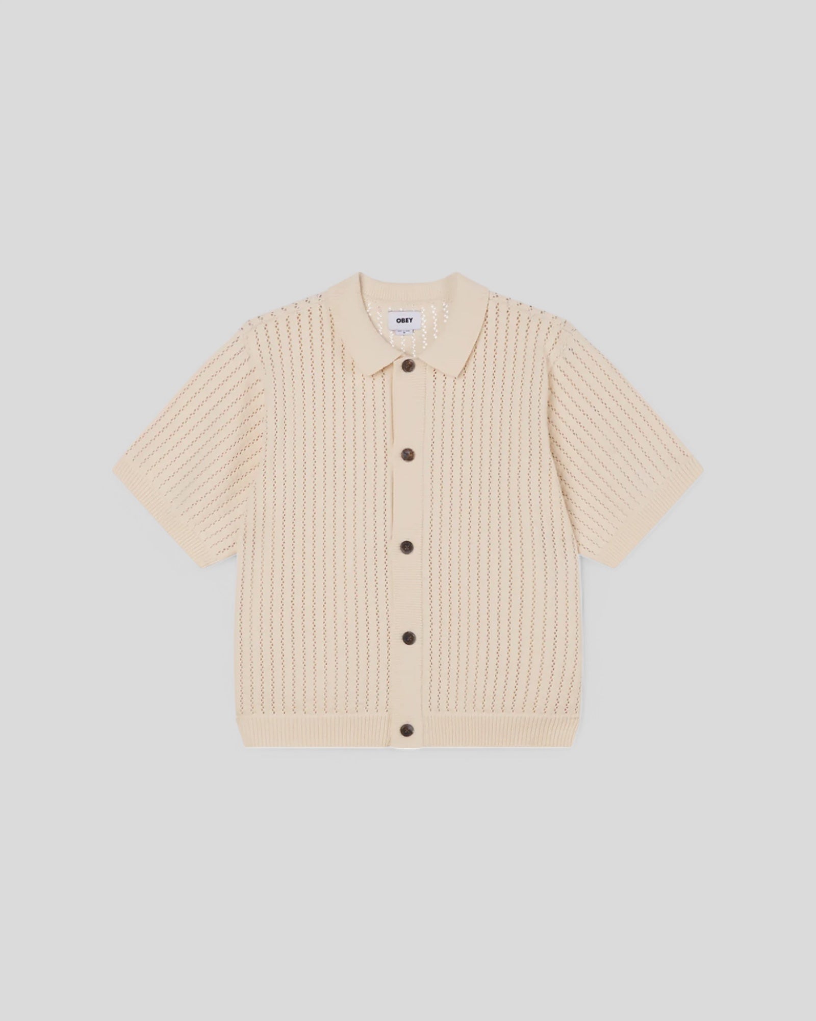 Obey || Dez Sweater Shirt - Unbleached - M" Obey