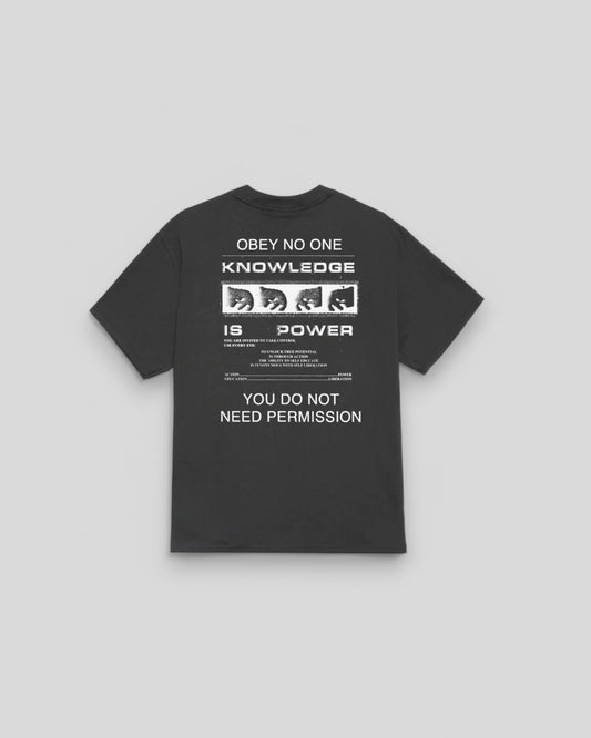 Obey || Permission Tee - Vintage Black - M" Obey