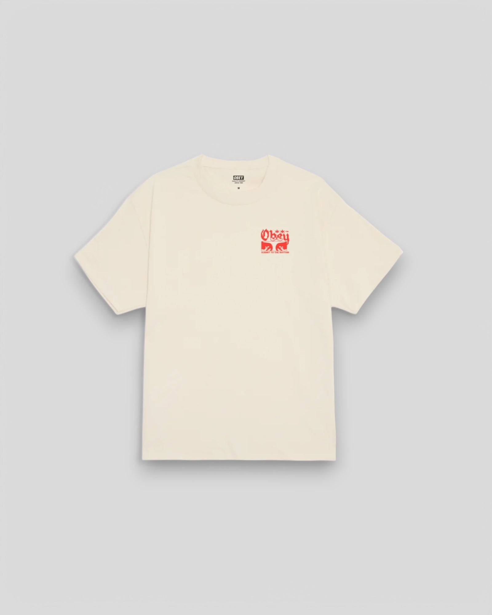 Obey || Submit To The Rhythm Tee - Cream - M" Obey