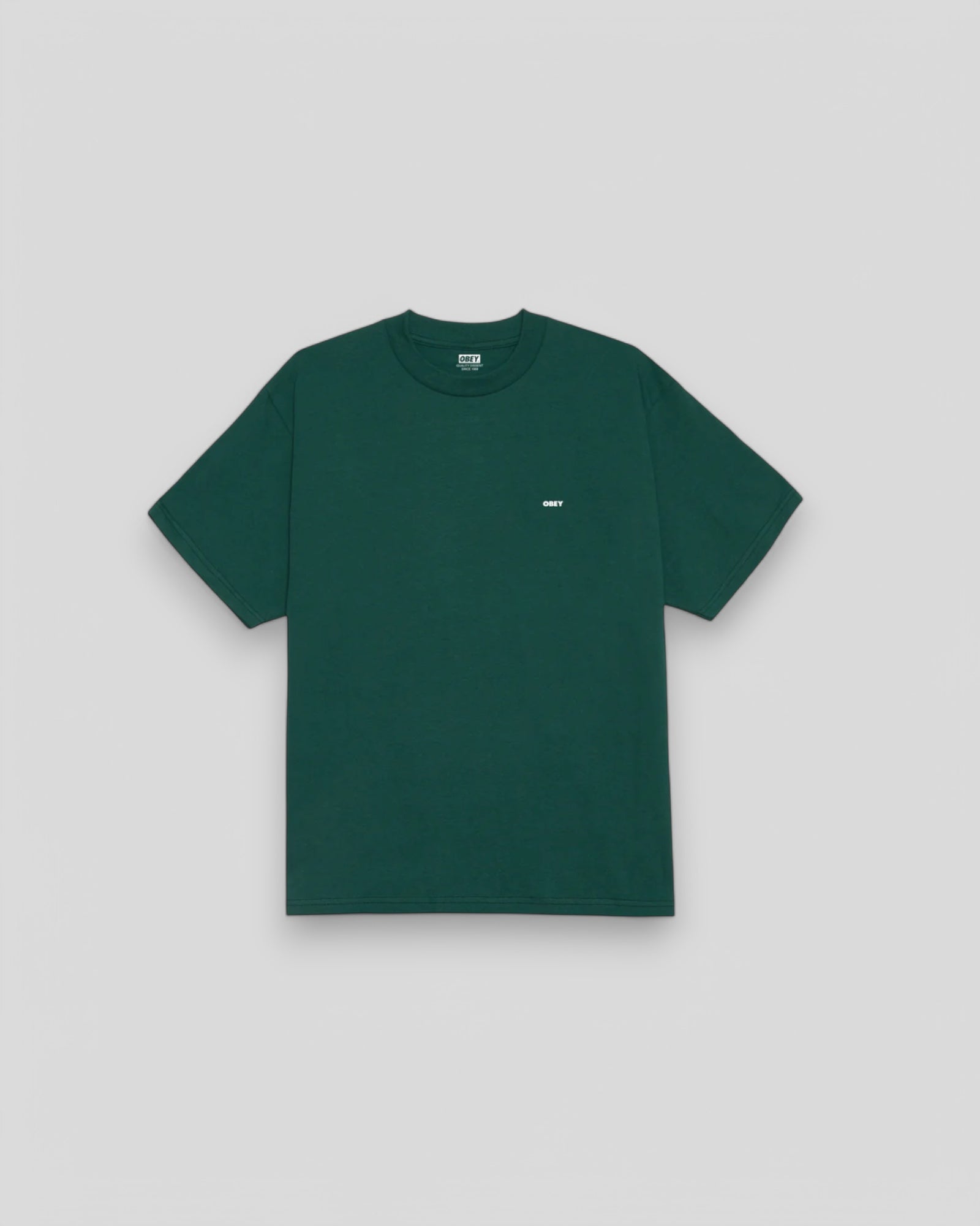 Obey || Cropped Icon Tee - Rain Forrest - M" Obey