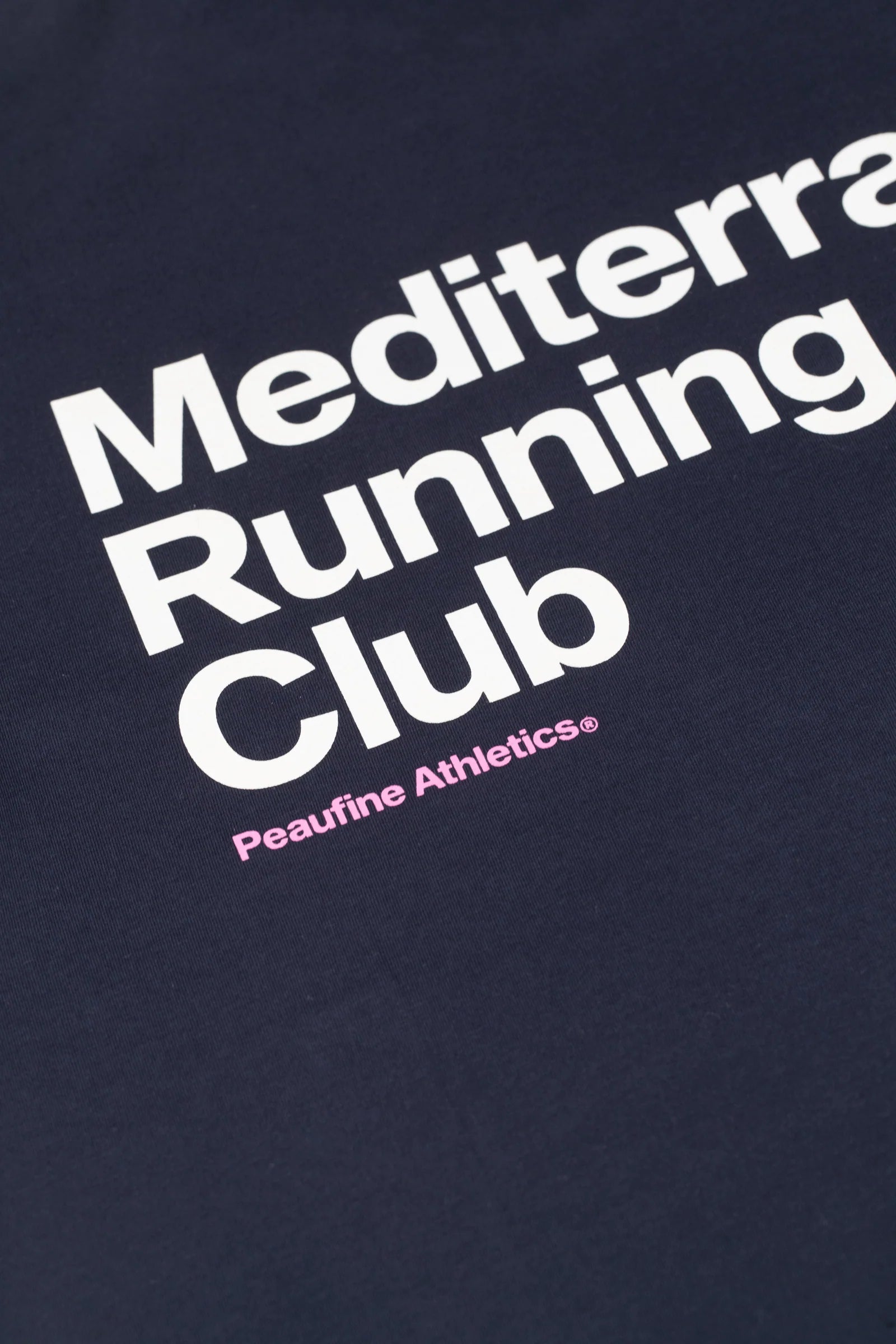 Peaufine || mediterranean Running Club Oversize Organic Cotton T-Shirt - Navy - M’ Peaufine