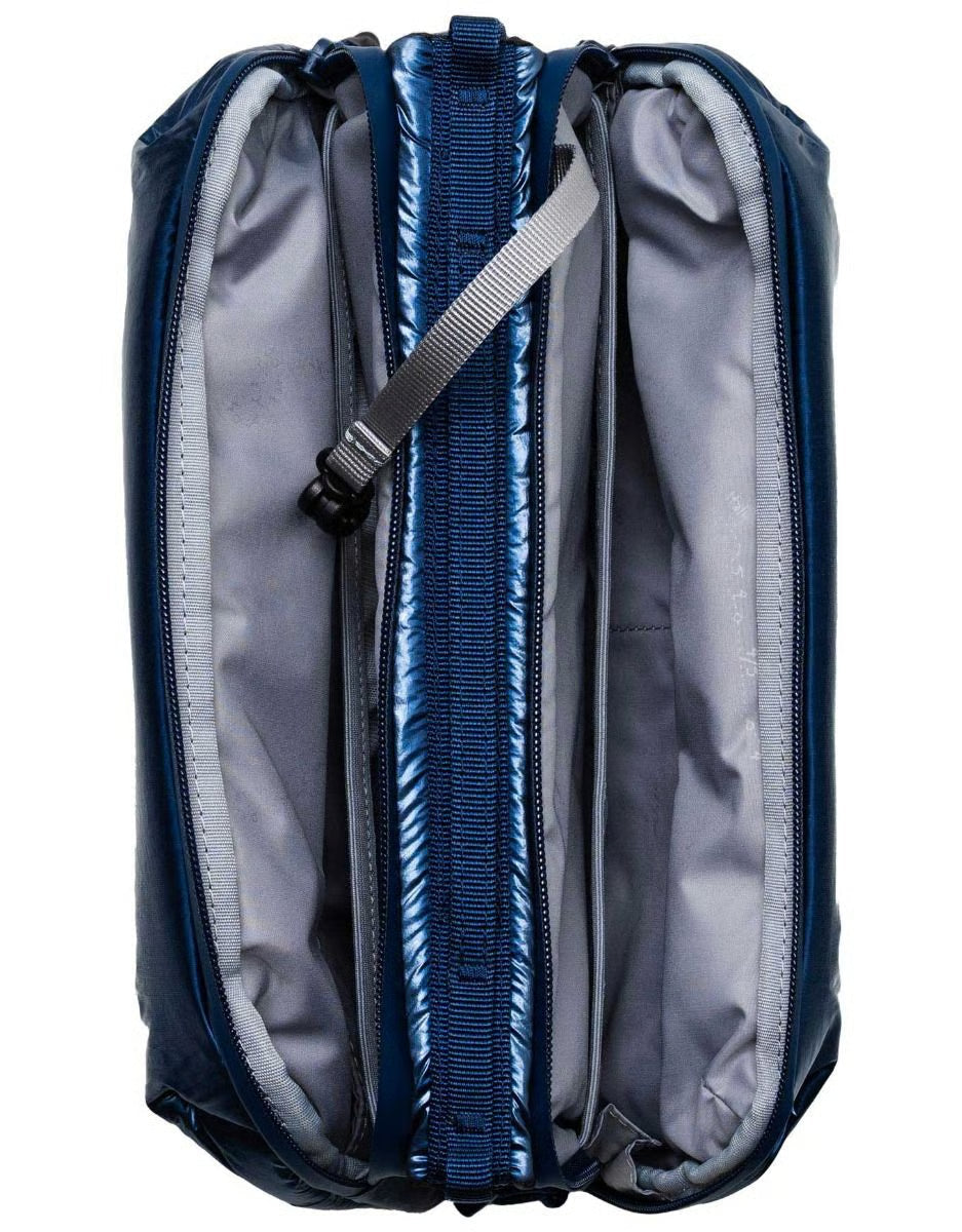 Topologie || Puffer Bottle Sacoche Large - Marine Blue Metallic Topologie